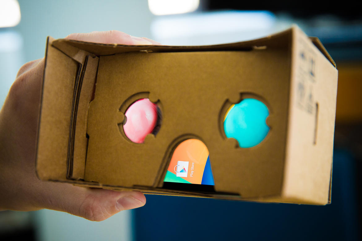 google branded small cardboard video game amplifier 